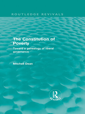 cover image of The Constitution of Poverty (Routledge Revivals)